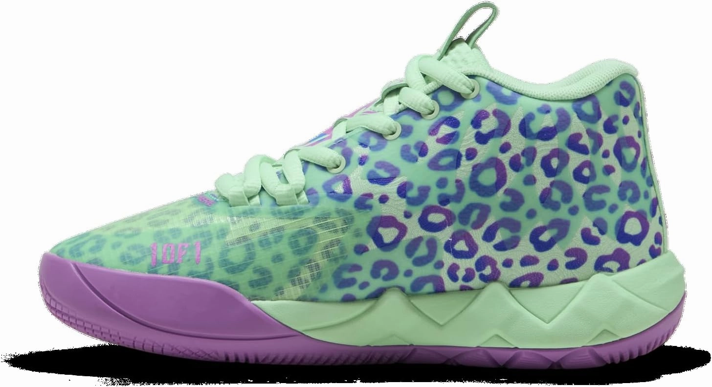 PUMA Kids Boys Mb.01 Alien Safari Basketball Sneakers Shoes - Green