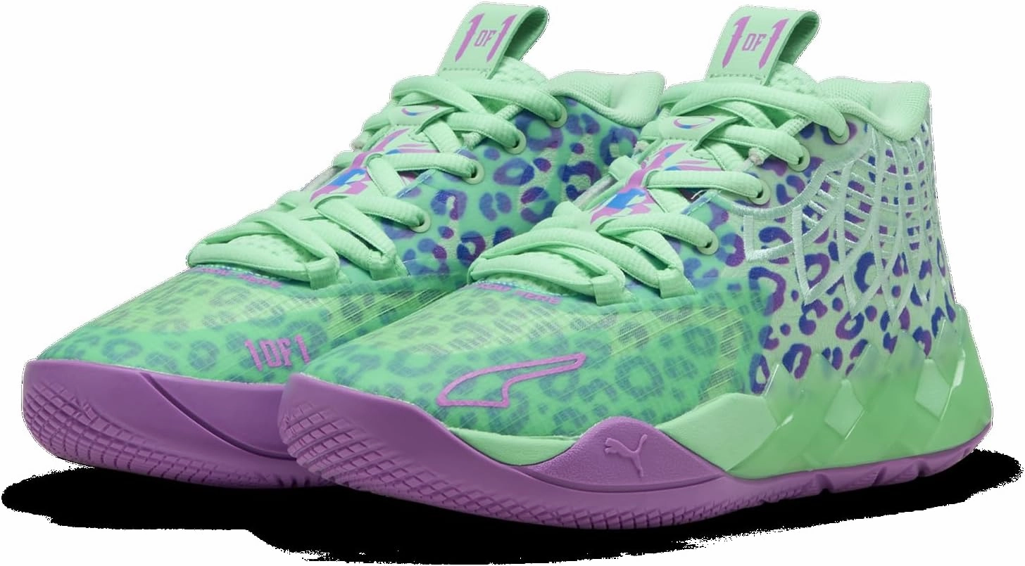 PUMA Kids Boys Mb.01 Alien Safari Basketball Sneakers Shoes - Green