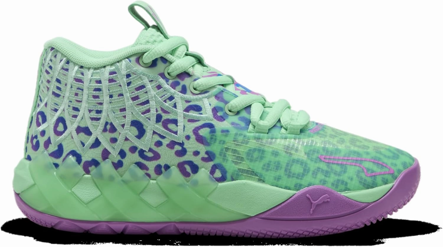 PUMA Kids Boys Mb.01 Alien Safari Basketball Sneakers Shoes - Green