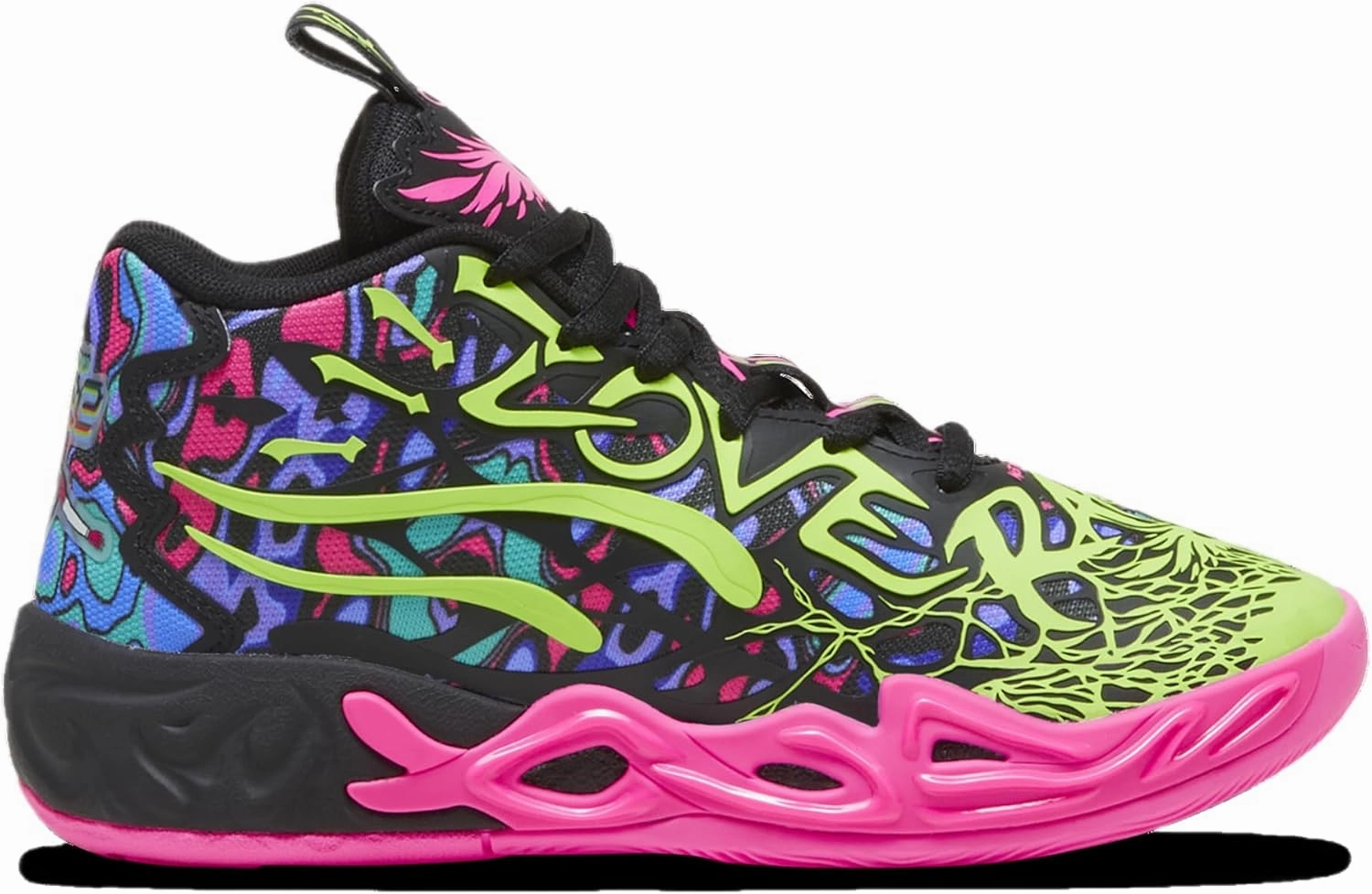 Puma MB4 Heem - Boys' Grade School (Black/Luminous Pink/Electric Lime)