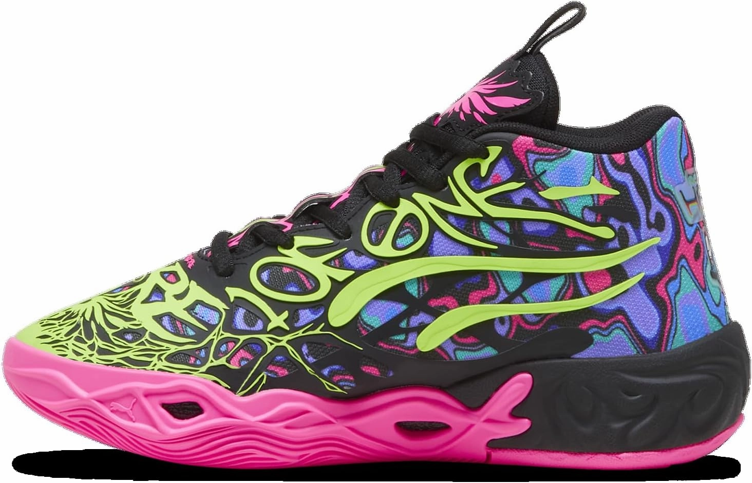 Puma MB4 Heem - Boys' Grade School (Black/Luminous Pink/Electric Lime)