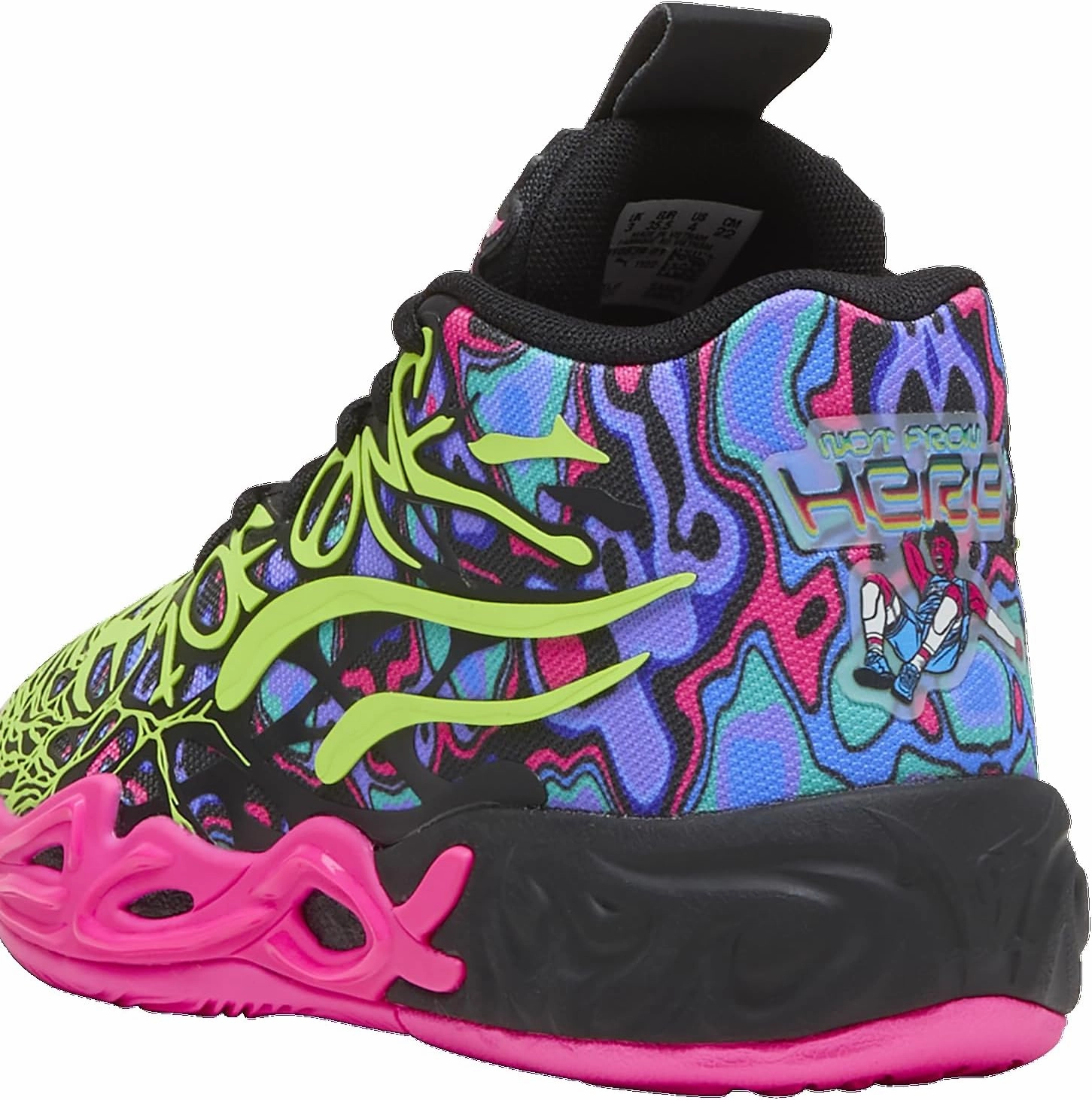 Puma MB4 Heem - Boys' Grade School (Black/Luminous Pink/Electric Lime)