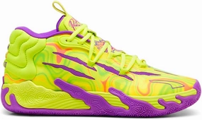PUMA Womens Mb.03 Spark Basketball Sneakers Shoes Athletic Court, Indoor - Yellow - Size 7.5 M, 37989801