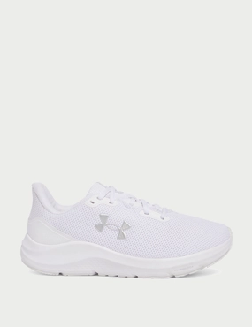 Pursuit 4 Running Shoes - White/Metallic Silver