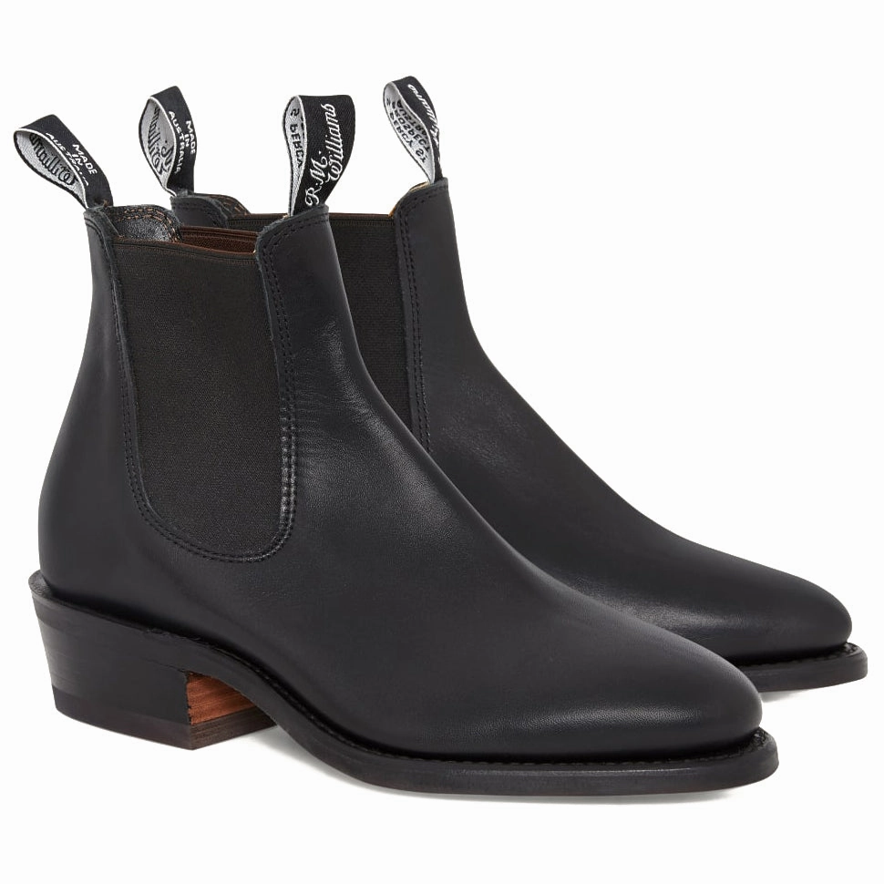 R.M. Williams Comfort Lady Yearling Wide E Black