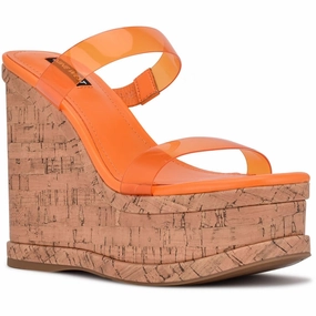 Rapps  Womens Slip On Dressy Wedge Sandals