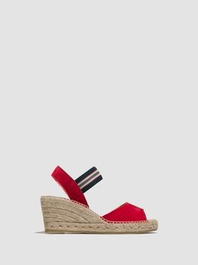 Red Platform Sandals