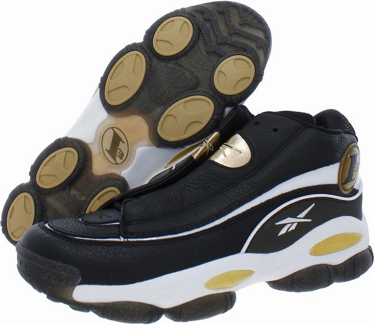 Reebok Mens The Answer DMX Faux Leather Fitness Basketball Shoes