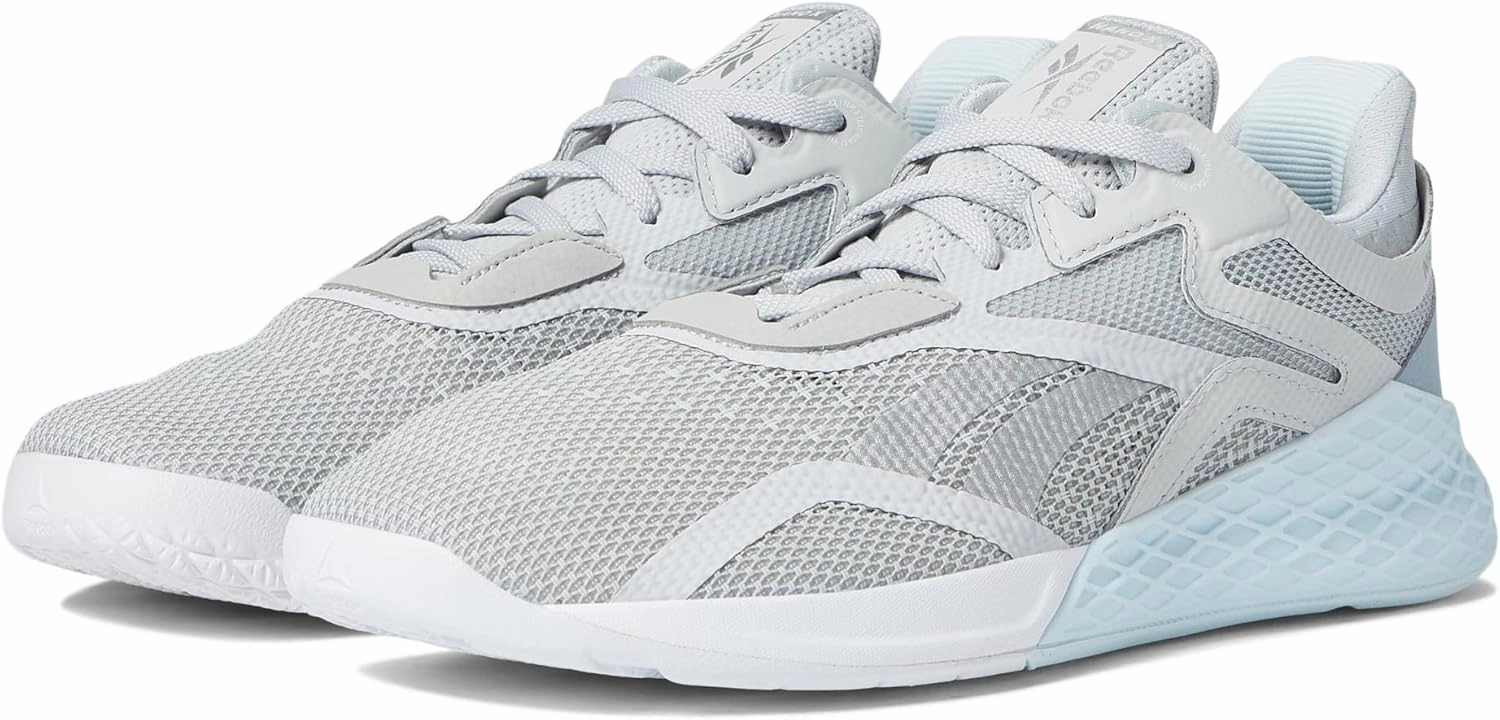 Reebok Nano X Pure Grey/Footwear White/Glass Blue 6.5 B (M)