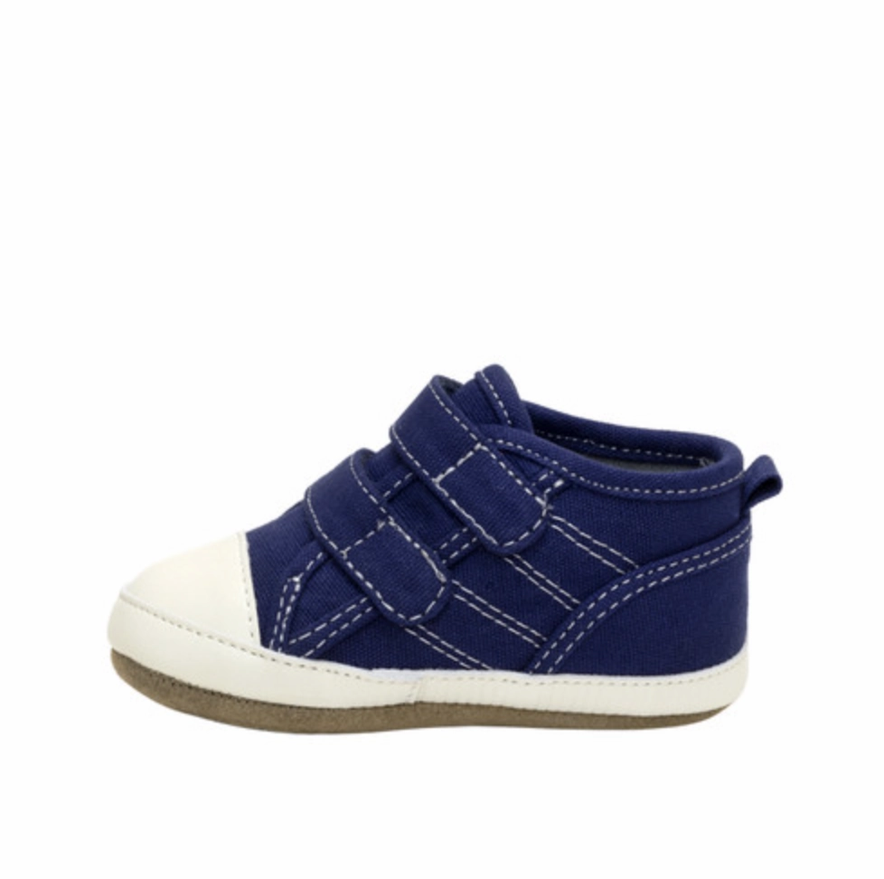 Robeez Joey Navy Leather Outsole Size 6-9m