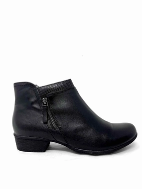 Rockport Size 11 Black Cut-outs Leather Shoes Ankle Boots