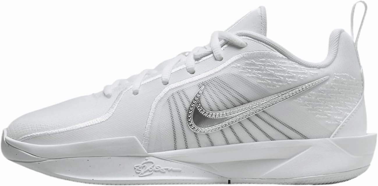 Sabrina 2 "Court Vision Big Kids' Basketball Shoes (FQ7376-100, White/Summit White/Glacier) Size 3.5