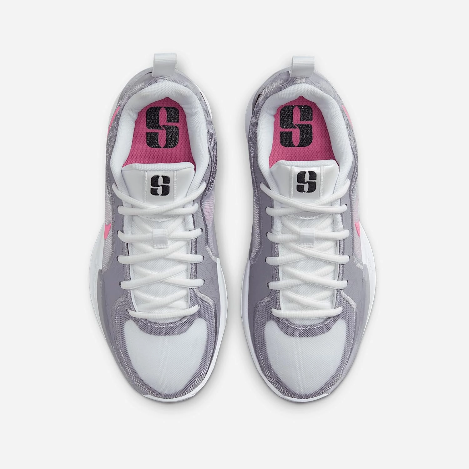 Sabrina 2 "Court Vision Big Kids' Basketball Shoes (FQ7376-101, White/Cement Grey/Black/Pinksicle)