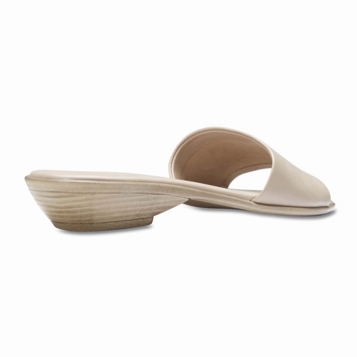 Saga Slide in Nude Leather