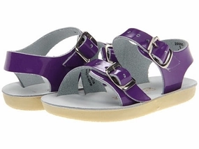 Salt Water Sea Wee Sandals Shiny Purple Infant/Toddler Size 1