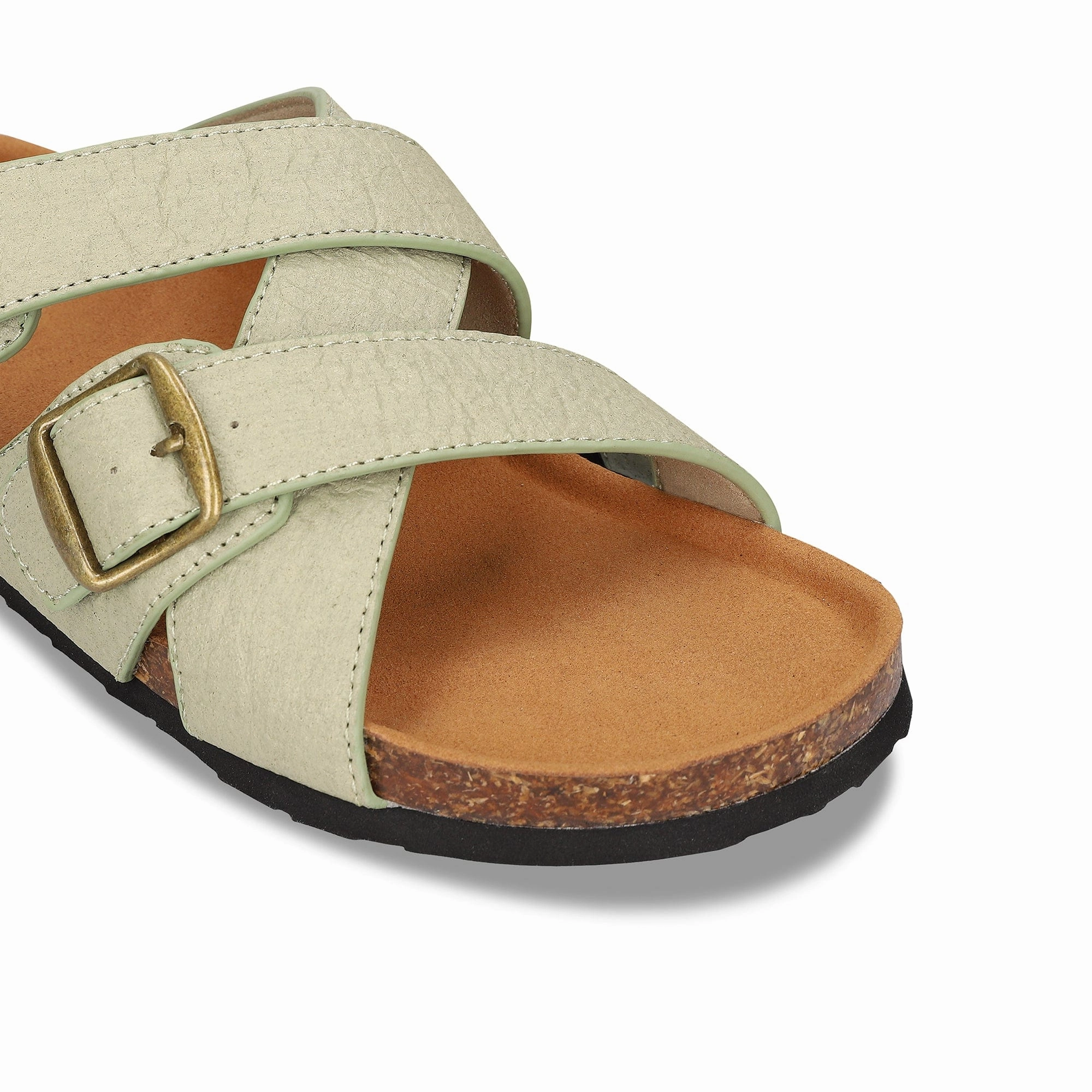 Samet Unisex Piatex Vegan Leather Sandals | Green
