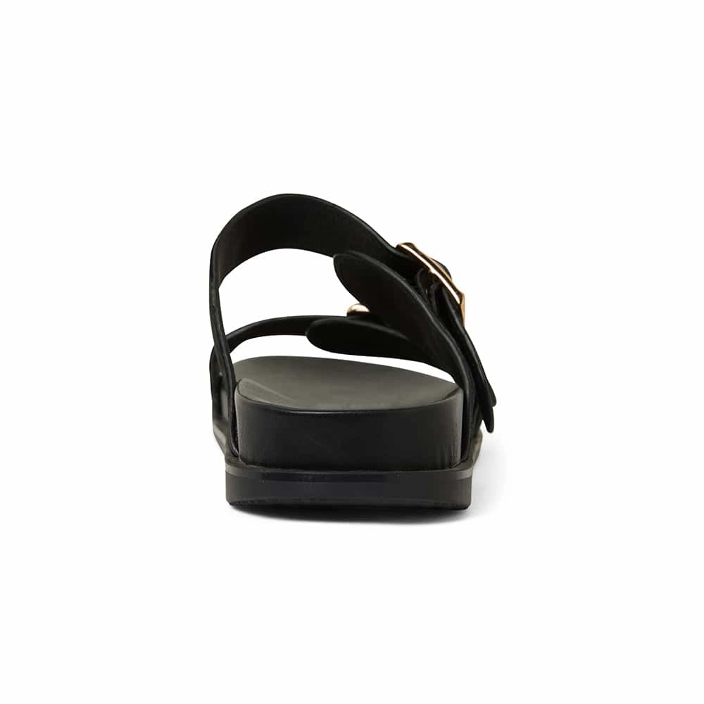 Sarina Slide in Black Pony Pony Hair