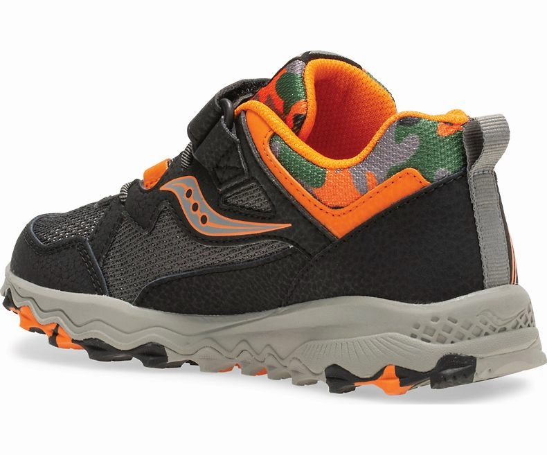 Saucony Black/Orange/Camo Peregrine Shield 2 A/C Children's/Youth Sneaker