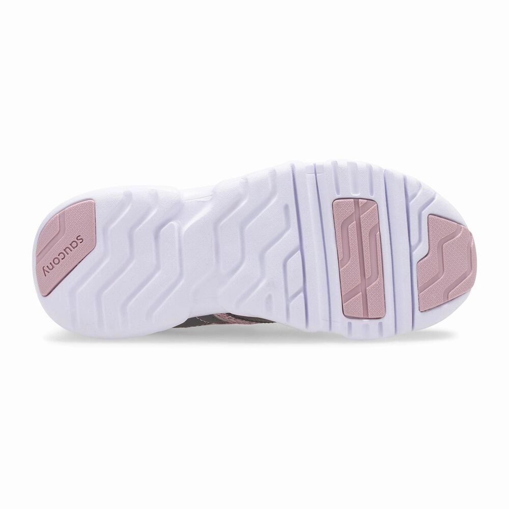 Saucony Blush/Grey Vertex Youth Lace Sneaker
