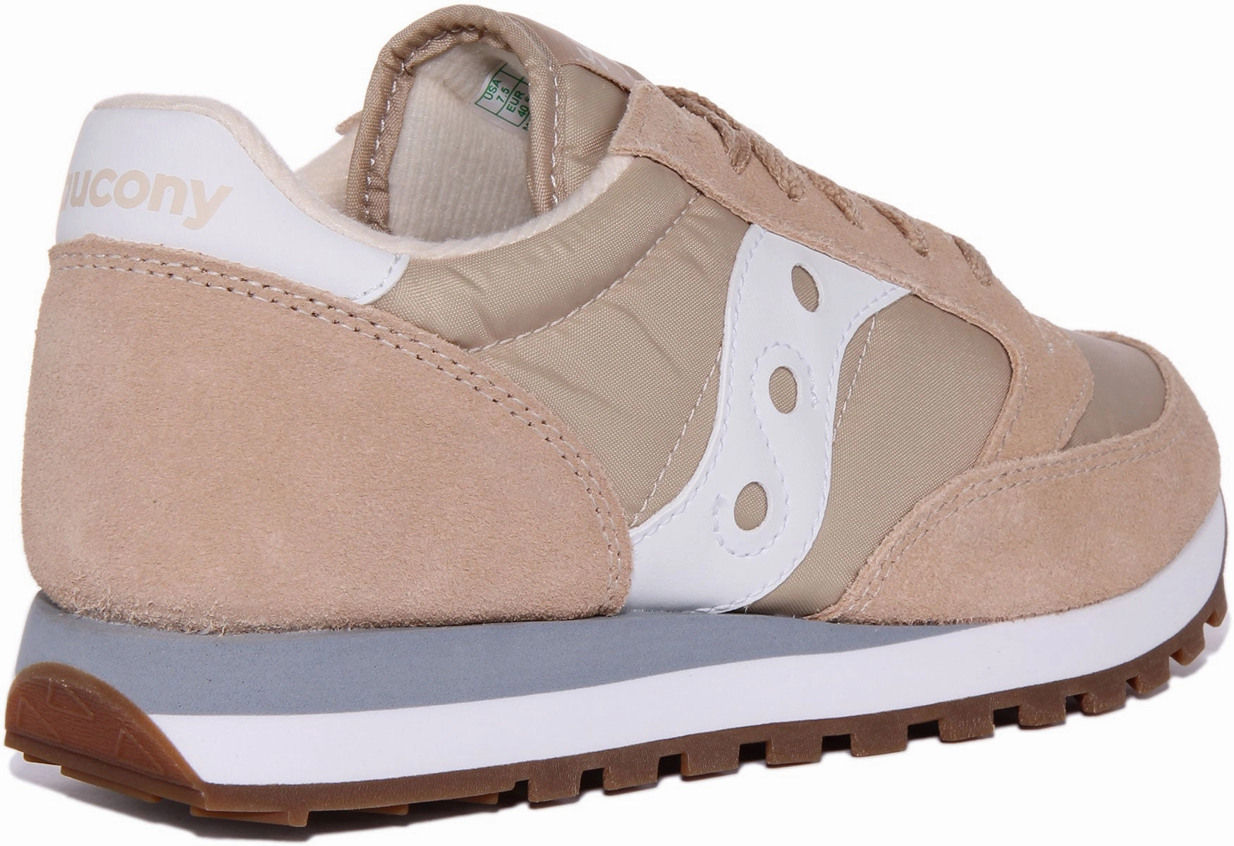 Saucony Jazz Original In White Beige For Men