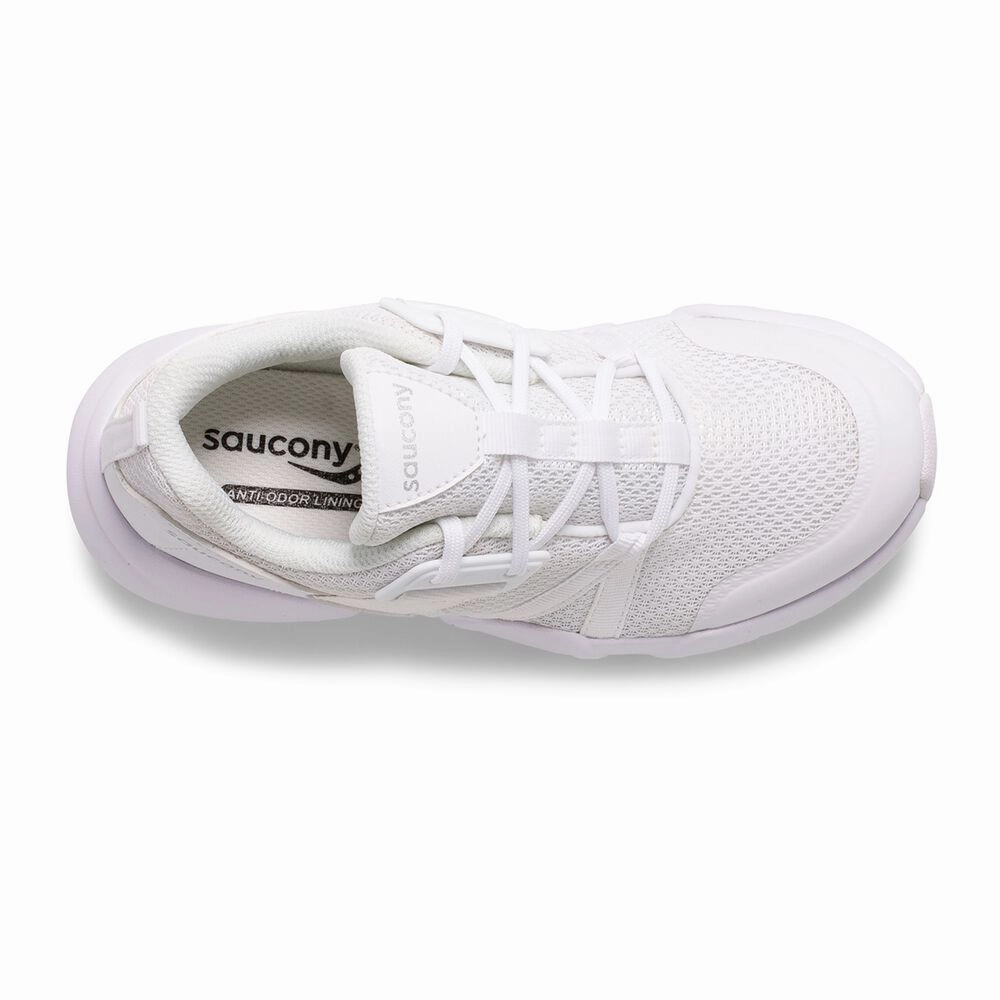 Saucony White Vertex Childrens/Youth Lace Sneaker