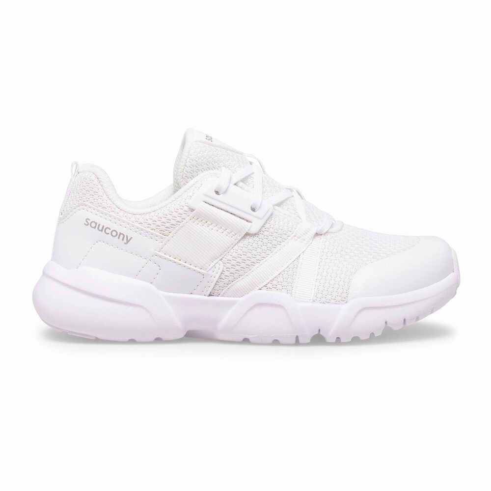 Saucony White Vertex Childrens/Youth Lace Sneaker