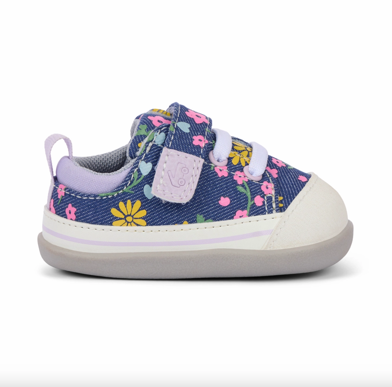 See Kai Run Stevie Mini Blue Denim Floral Size 4 Infant/Toddler