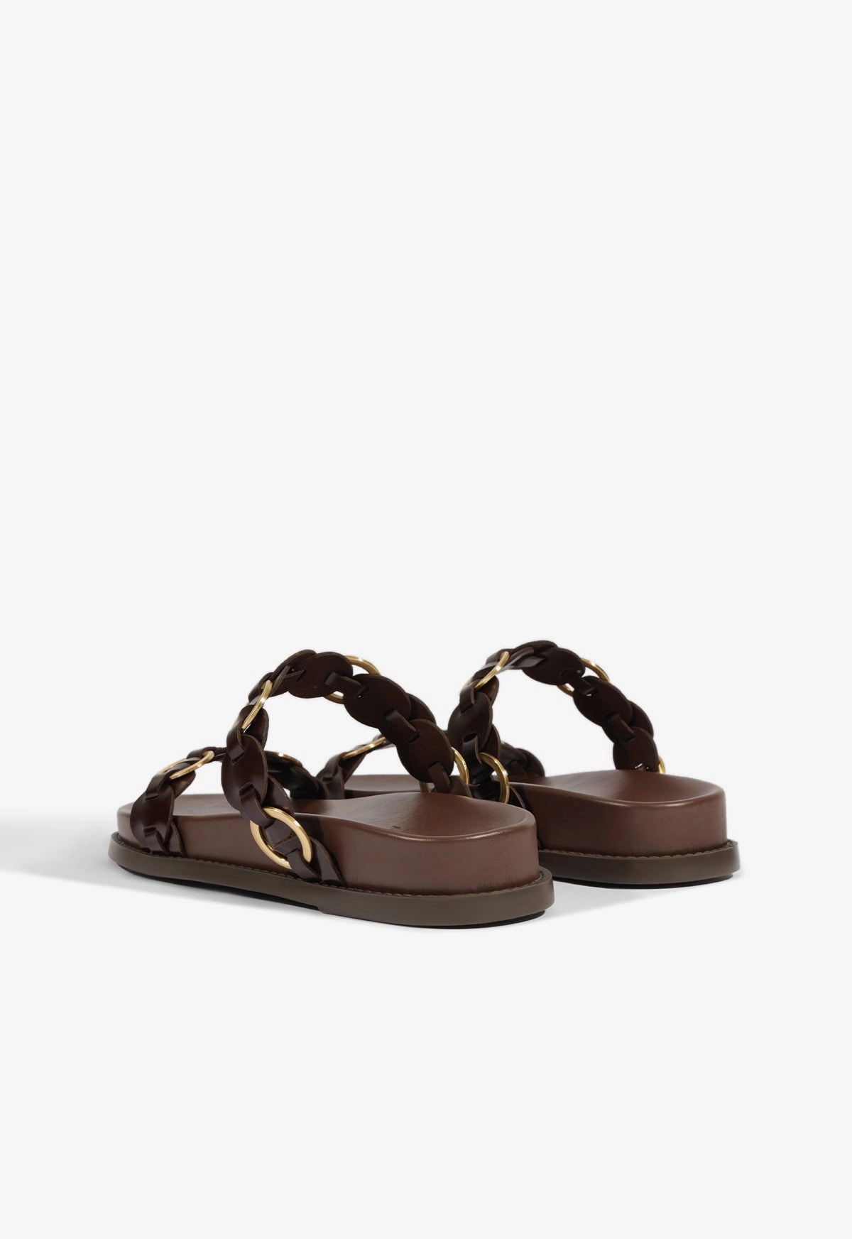 Selina Brown Leather Sporty Sandal