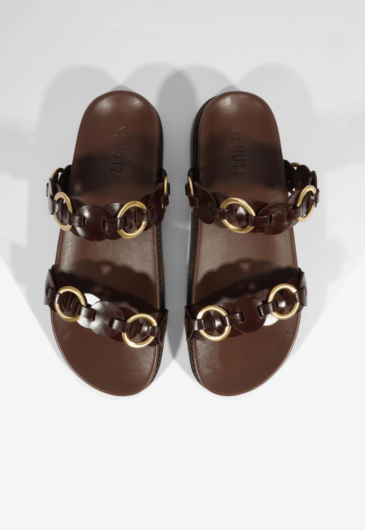 Selina Brown Leather Sporty Sandal