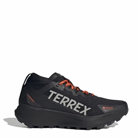 Shoes Adidas Terrex Men Adidas Terrex Agravic GTX Trail Running Shoe Core Black / Grey / Semi Impact Orange