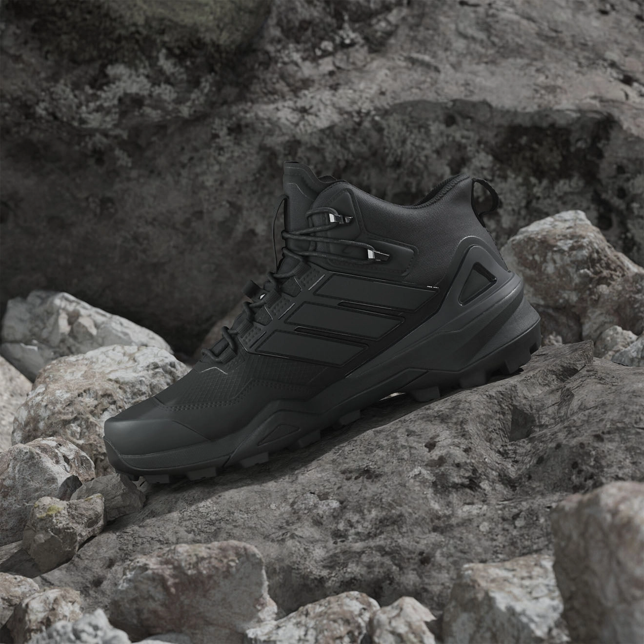 Shoes Adidas Terrex Men Adidas Terrex  Hiking boots Skychaser Mid Black