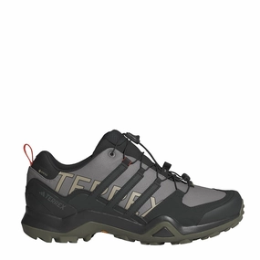 Shoes Adidas Terrex Men Adidas Terrex Swift R2 Gore-Tex Hiking Shoes Charcoal Grey / Core Black / Olive Stratus