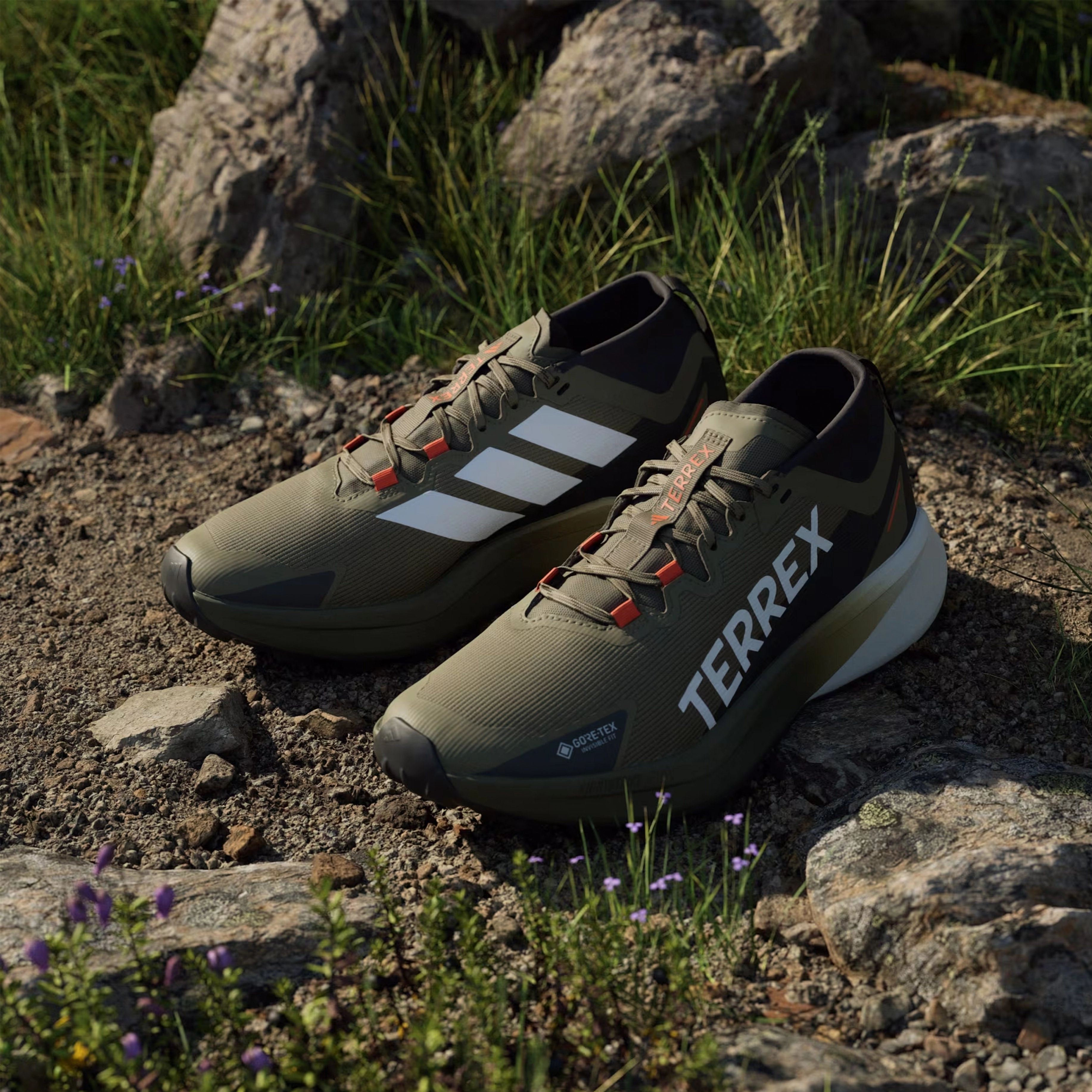Shoes Adidas Terrex Men Adidas Terrex trail running shoes Agravic Black / Green