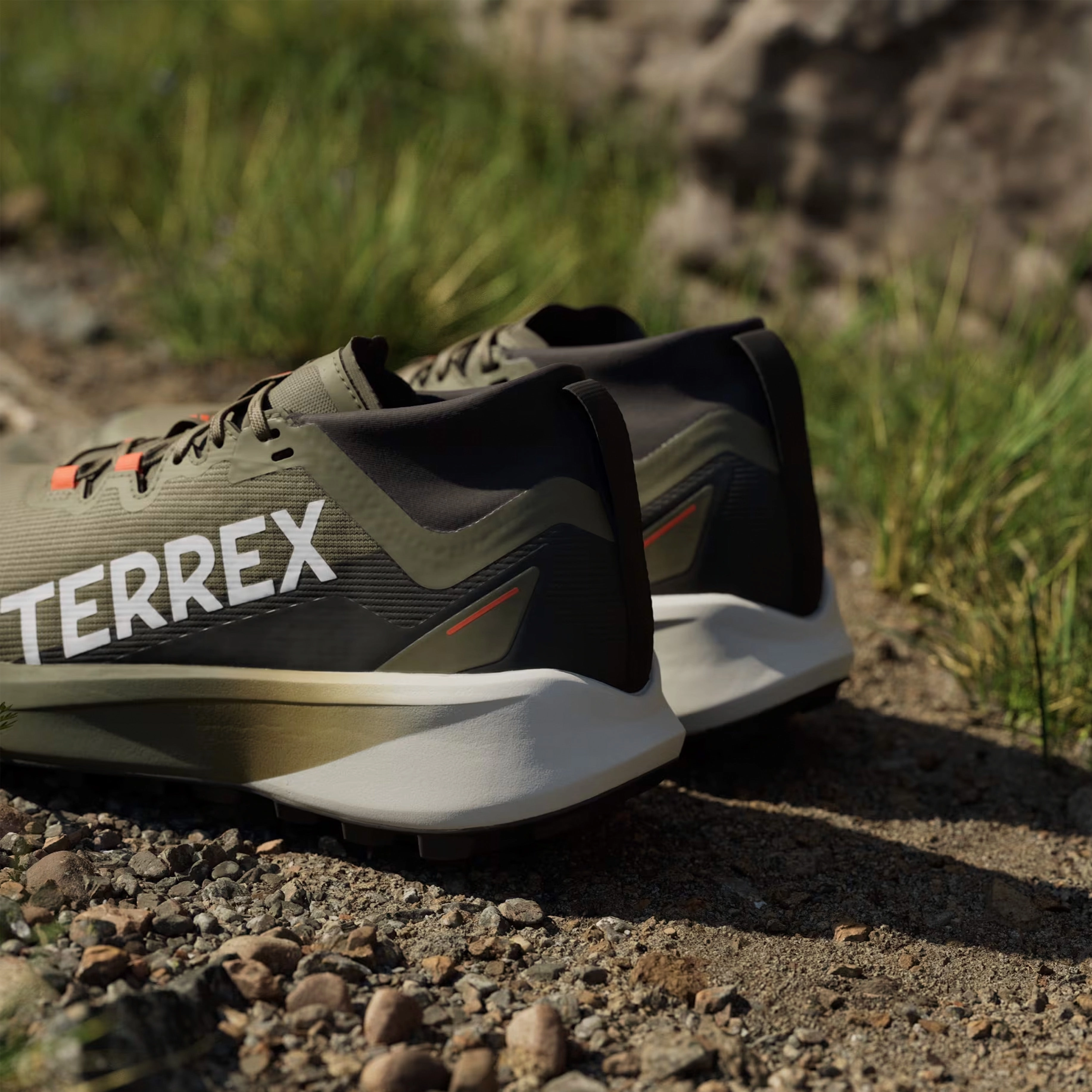 Shoes Adidas Terrex Men Adidas Terrex trail running shoes Agravic Black / Green