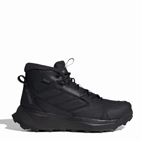 Shoes Adidas Terrex Men Adidas Terrex Winter Leather Mid Cut Boots Core Black / Core Black / Grey Four