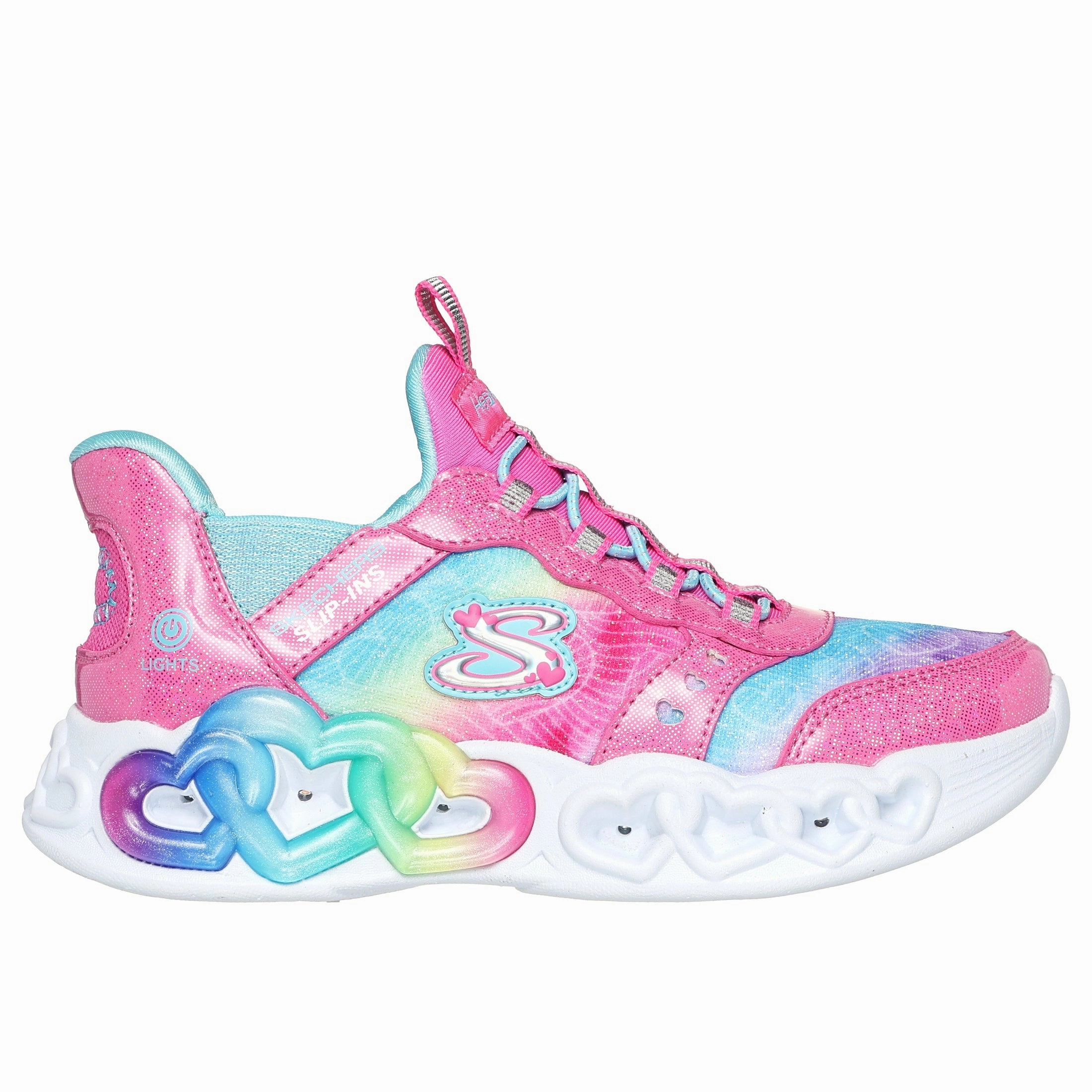 Skechers 303755L Infinite Heart Lights Eternal Shimmer Pink / Multi