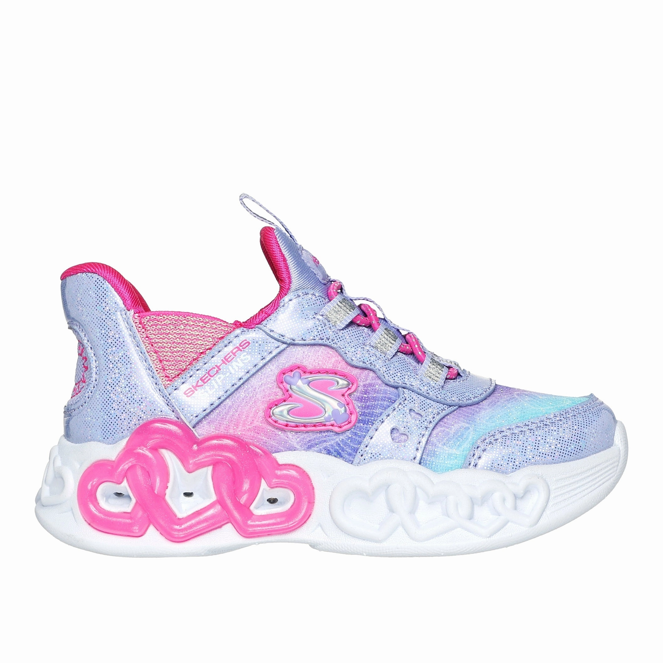 Skechers 303755N Infinite Heart Lights Eternal Shimmer Lavender / Multi
