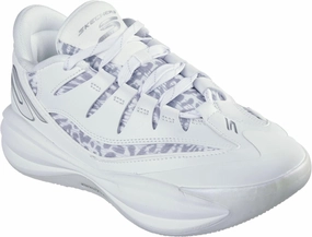 Skechers - Womens Skx B-Lite Sneakers, Color White/Silver, Size: 8.5 M US