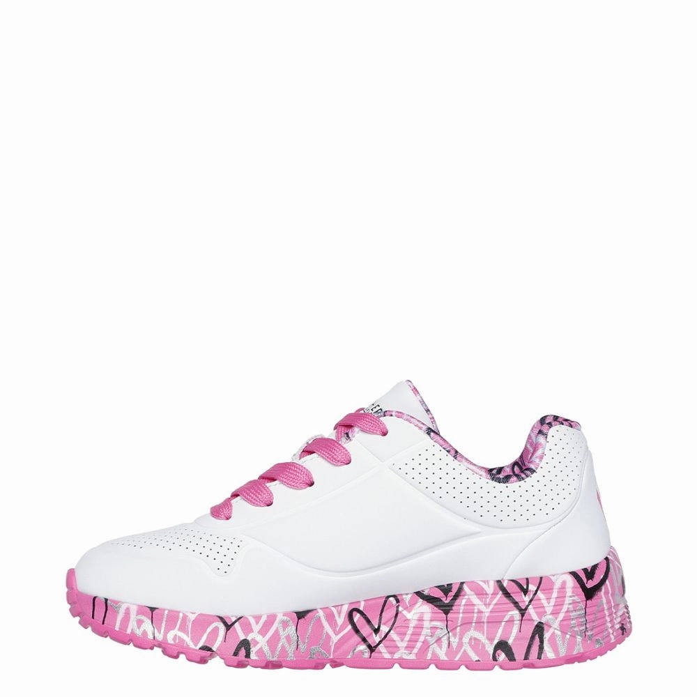 Skechers X Jgoldcrown: Uno Lite White