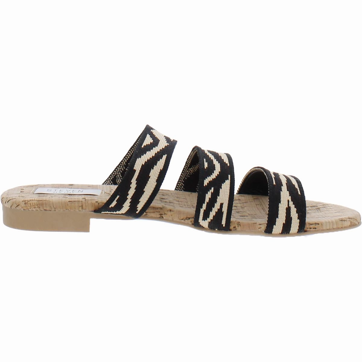 Skie Womens Tiger Print Slip On Slide Sandals