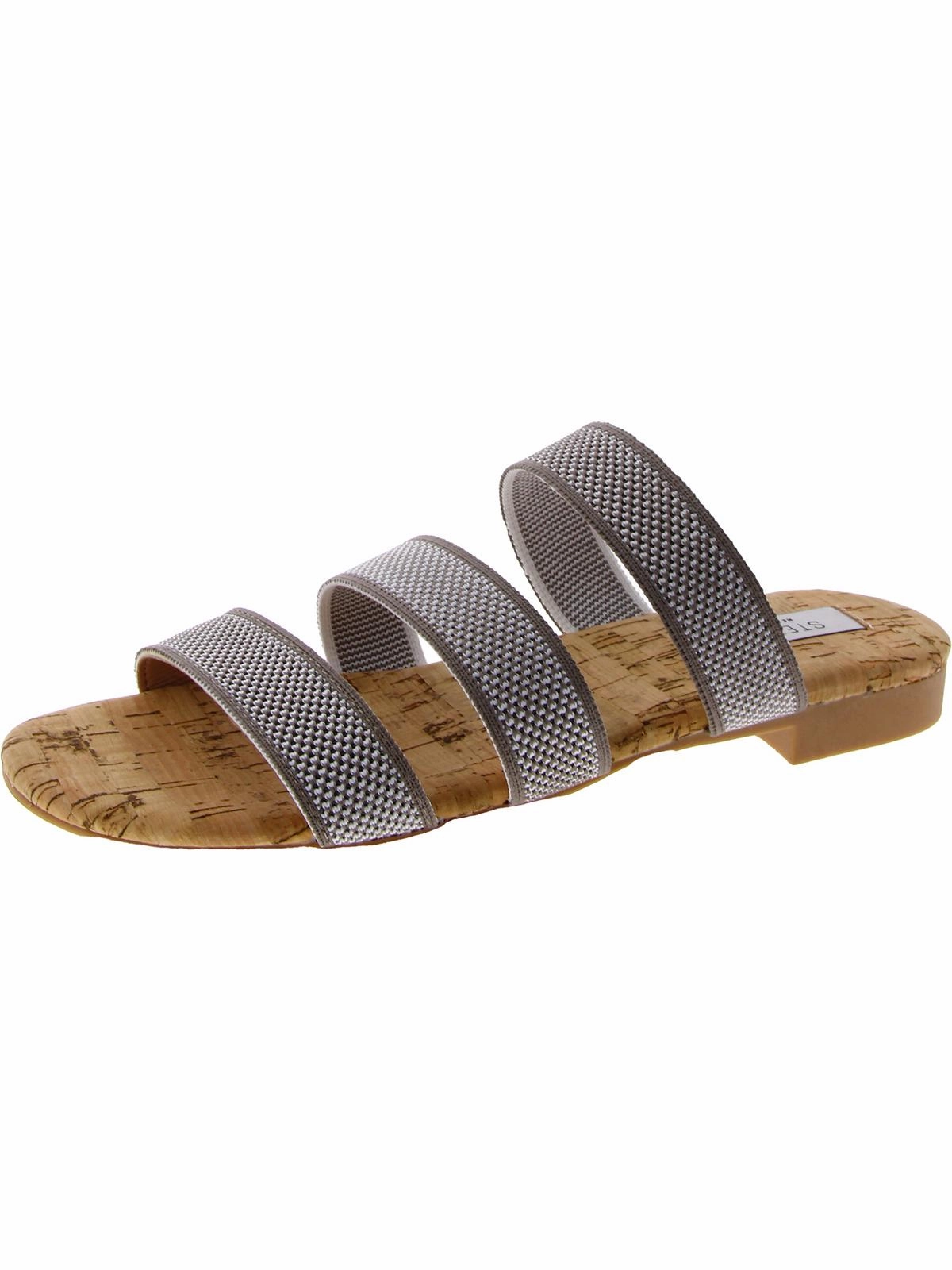 Skie Womens Tiger Print Slip On Slide Sandals