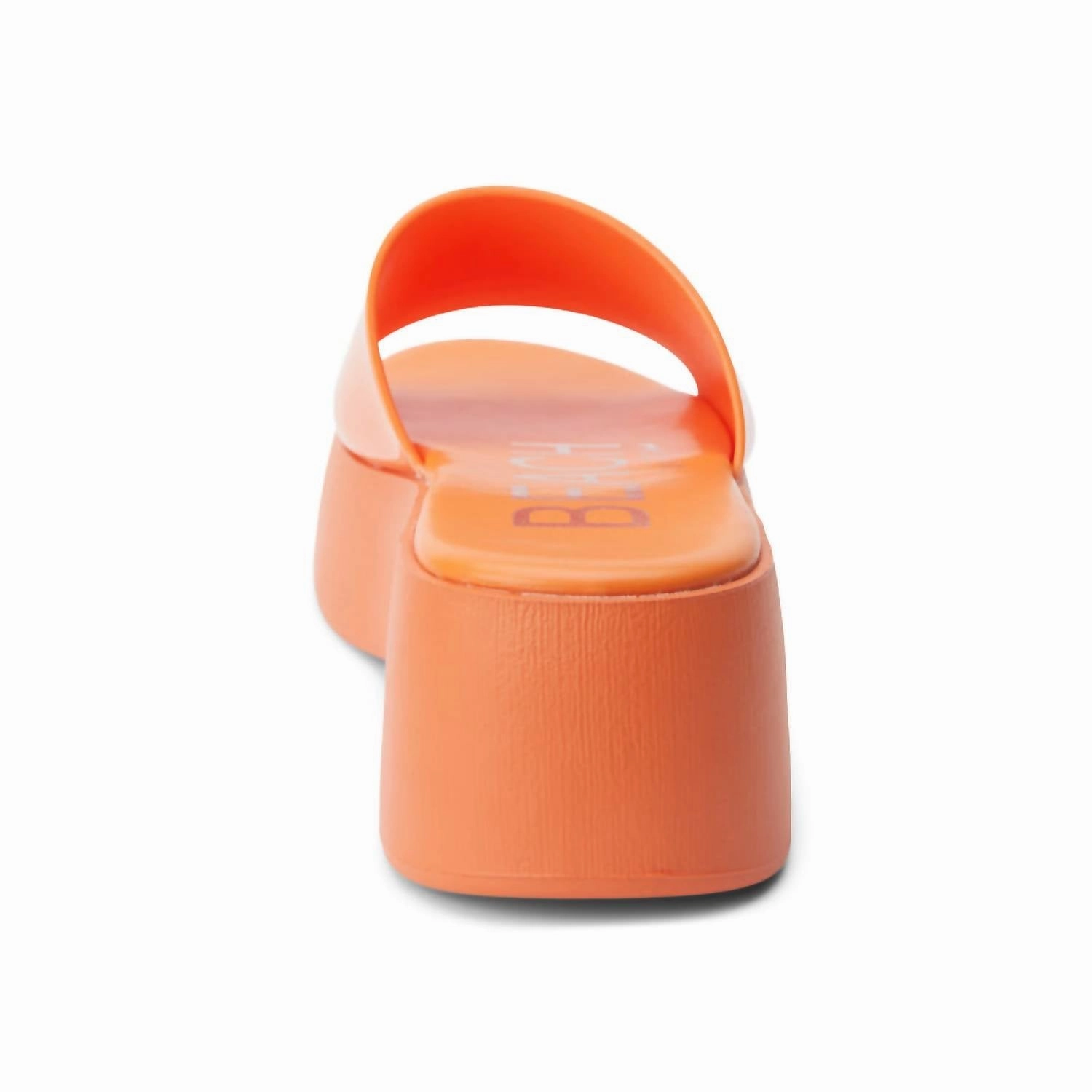 Solar Platform Sandal In Orange