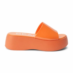 Solar Platform Sandal In Orange