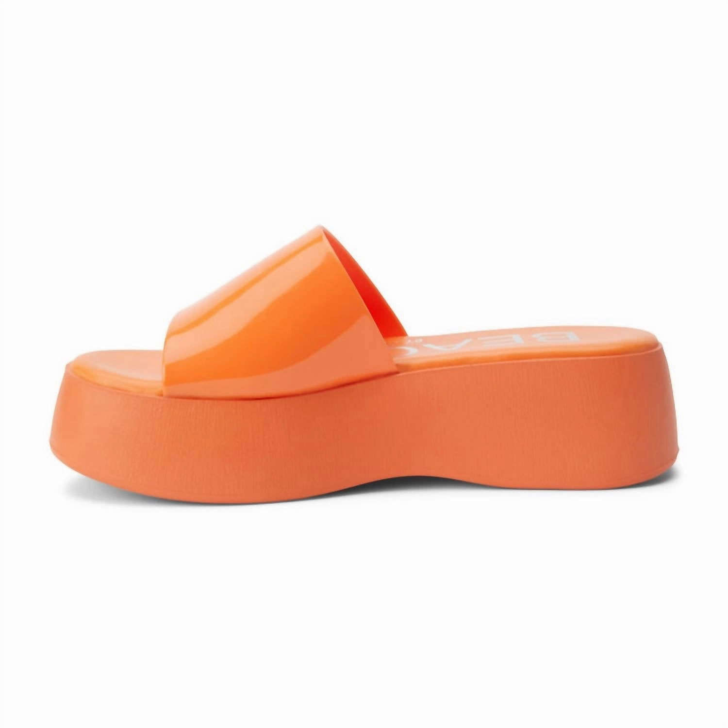 Solar Platform Sandal In Orange