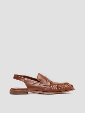 SOLITUDE 102 - Brown Leather Slingback
