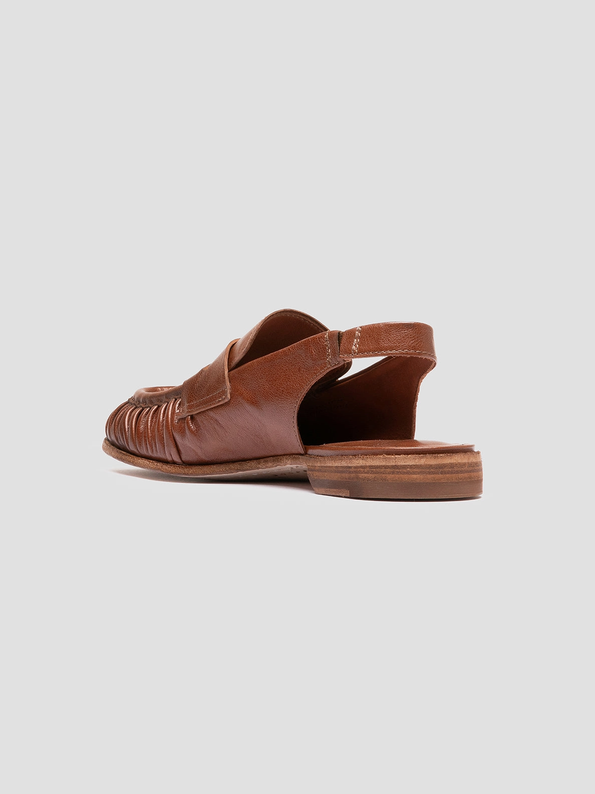 SOLITUDE 102 - Brown Leather Slingback
