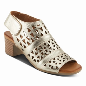 Spring Step Dorotha Gold Leather Sandal (Women's)