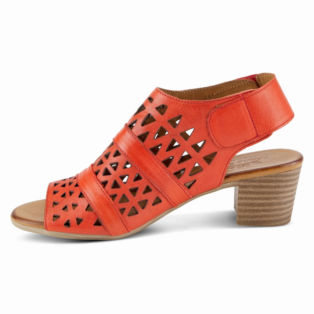 Spring Step Dorotha Red Leather Sandal (Women's)