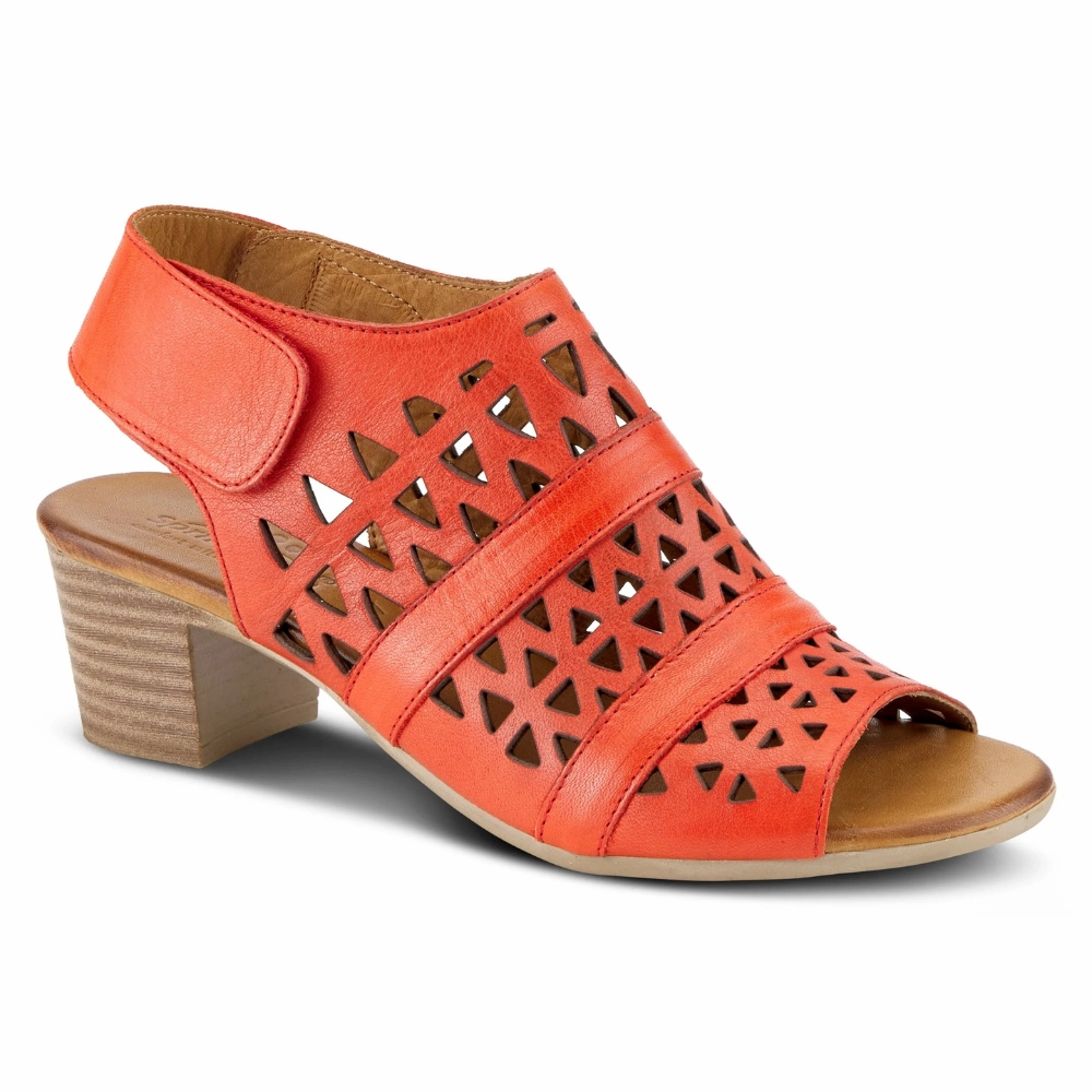 Spring Step Dorotha Red Leather Sandal (Women's)
