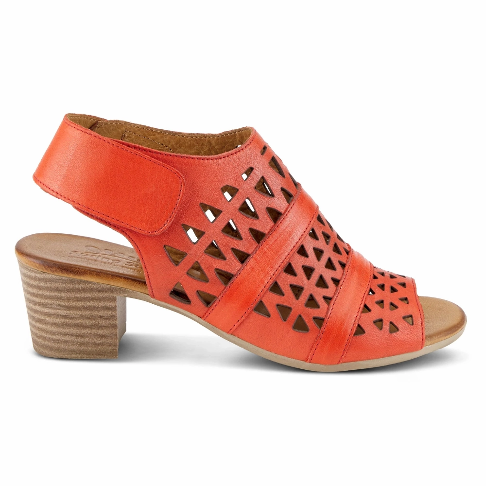 Spring Step Dorotha Red Leather Sandal (Women's)